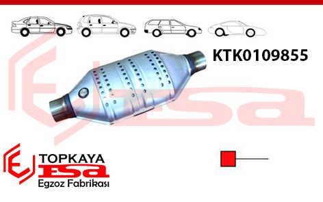 Katalitik Konverter Euro 3 Oval