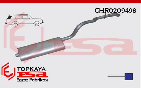 Chrysler Grand Cherokee 3.1 Td Arka Susturucu Borulu 2001-2004