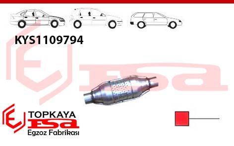 Katalitik Konverter Yerine Yerine Baskılı Susturucu Ф60 Mm