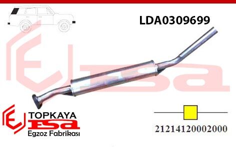 Lada Niva 1.7İ Orta Susturucu Borulu 1997 > …