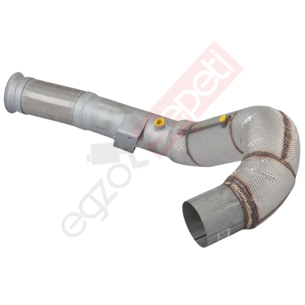 Iveco Stralis Boru, Egzoz Ön, E6, 5801362770 Ø110 Inox, Spiral (P), İzolasyonlu,