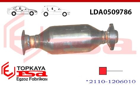 Lada Vega 1.5 Euro 3 Katalitik Konverter 1995 >…