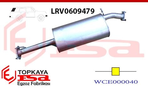 Land Rover Defender 110 2.5 Td5 Orta Susturucu Borulu 1998 > 2017