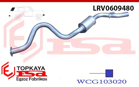 Land Rover Defender 110 2.5 Td5 Arka Susturucu Borulu 1998 > 2017