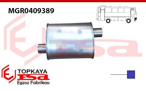 Magirus Sultan Otobüs Kısa Oval Susturucu 2004 > …