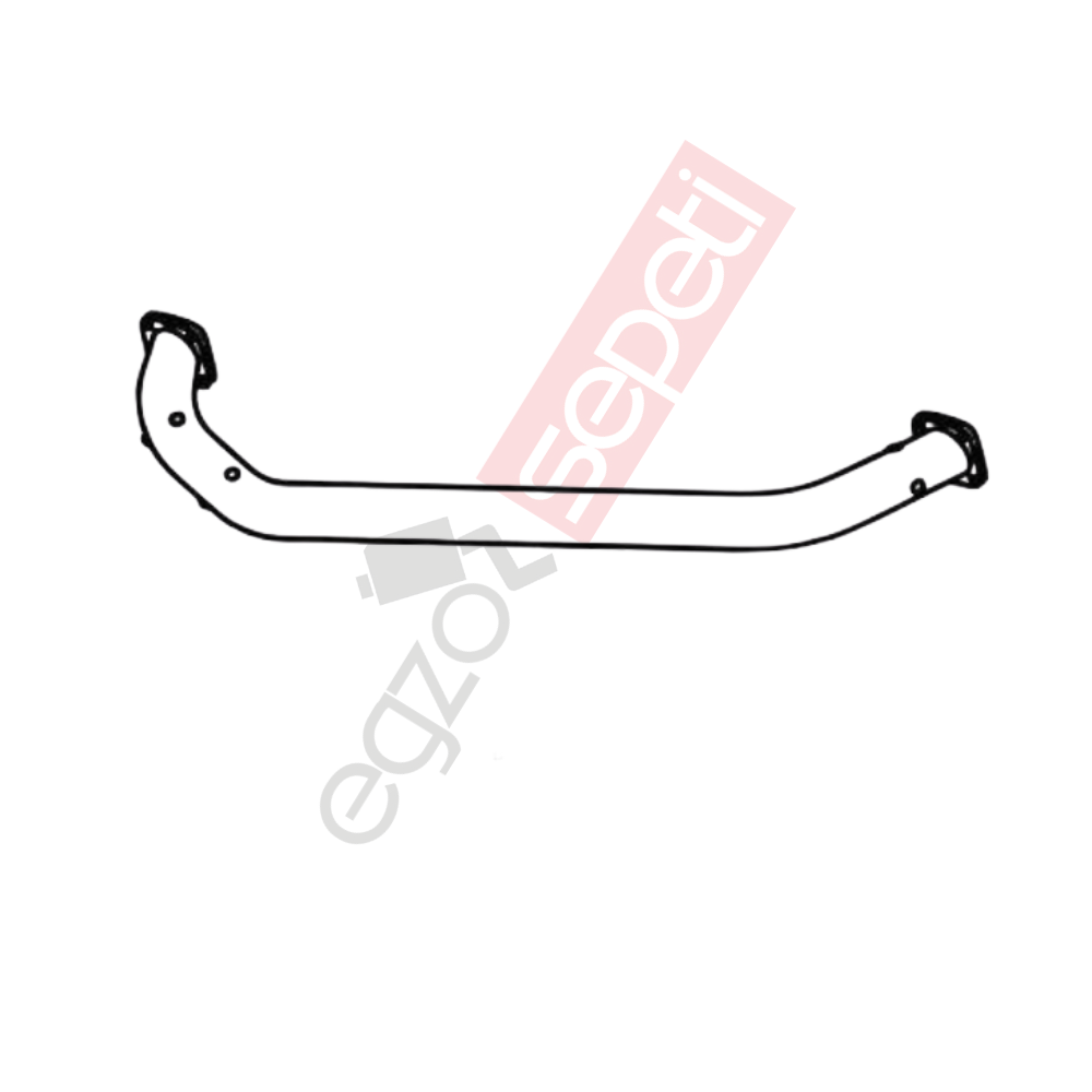 Daf Sb220 Boru, Egzoz Ön, E2, 0388007 Daf Sb220 Ø101,6 Alusi,