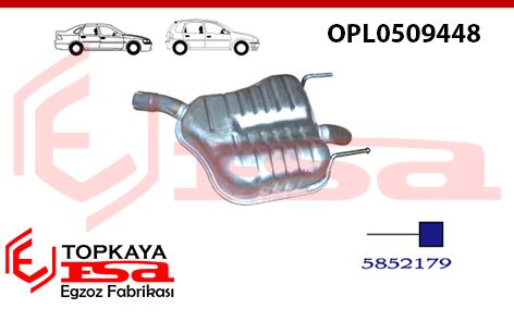 Opel Vectra C 1.9 Cdti / 2.0 Dti / 2.2 Dti Arka Susturucu Borulu Baskılı 2002 > 2005