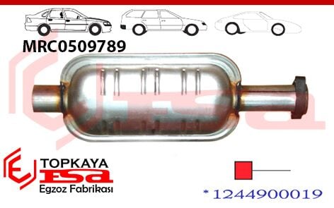 Mercedes 200E W124 Kasa Ön Susturucu Baskılı 1985 > 1992