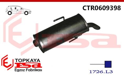 Citroen Saxo 1.4İ / 1.6İ Arka Susturucu 1996 >..
