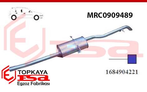 Mercedes A170 Cdi 1.7D Arka Susturucu Borulu 1998  > 2004