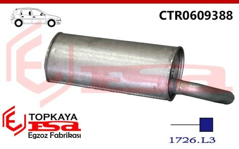 Citroen Saxo 1.5 Dsl / 1.0 / 1.6İ Arka Susturucu 1996 > 2000