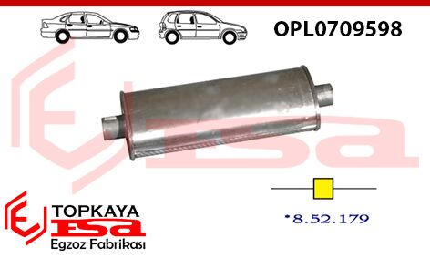 Opel Ascona (C) Orta Susturucu 1.3 / 2.0 1981 > 1988