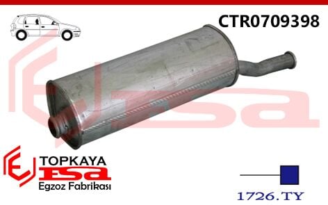 Citroen Xsara Picasso 1.6İ Arka Susturucu 2000 > 2005