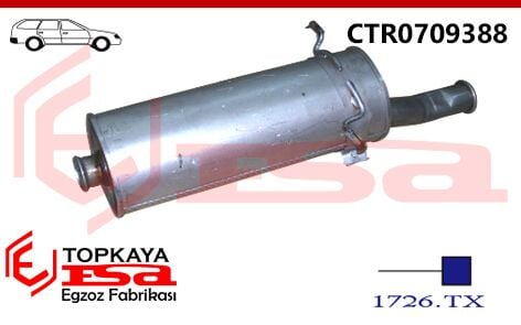 Citroen Xsara Picasso 2.0 Hdi Arka Susturucu 1999 > 2006