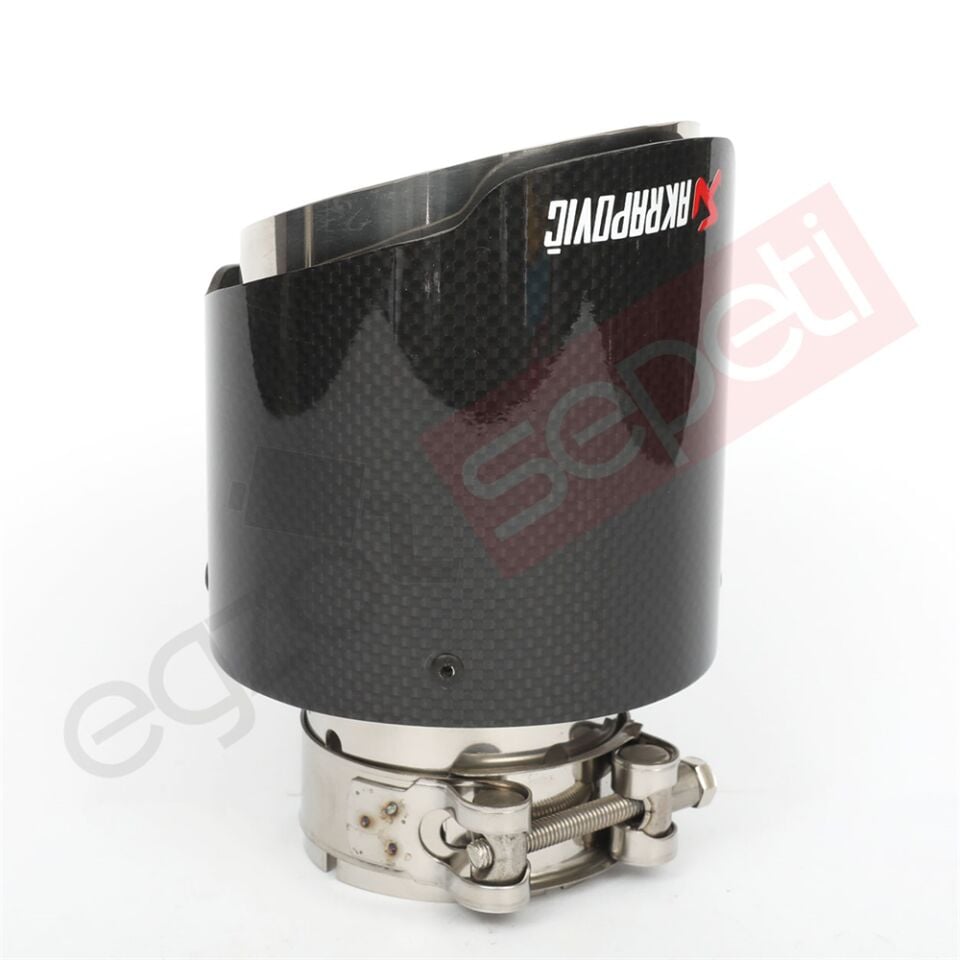 Akrapoviç Karbon Egzoz Ucu 90 MM Parlak Gerçek Karbon Malzeme İthal Ürün