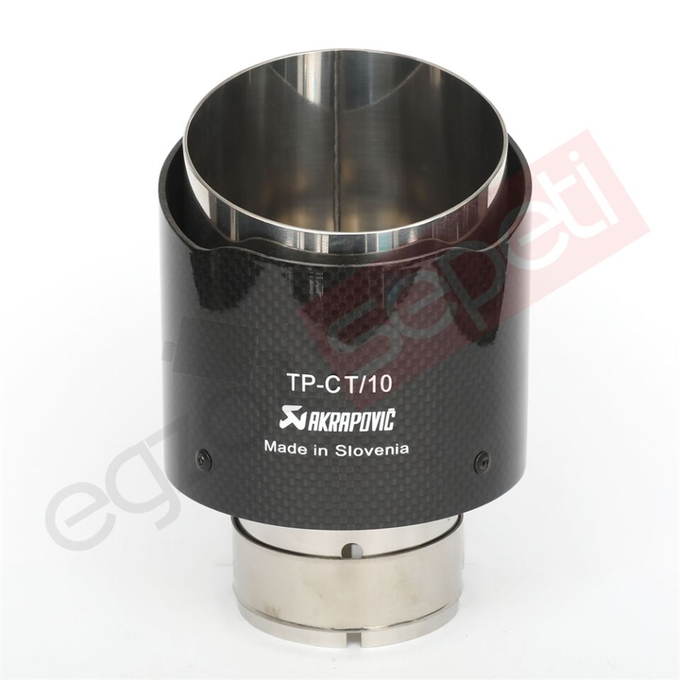 Akrapoviç Karbon Egzoz Ucu 90 MM Parlak Gerçek Karbon Malzeme İthal Ürün