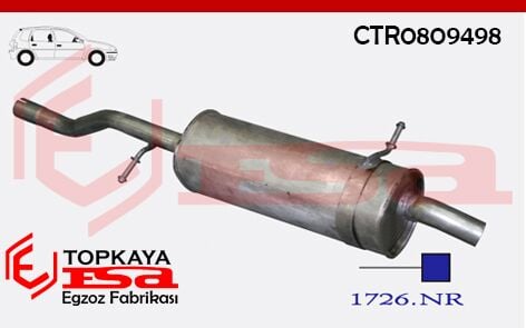Citroen C3 1.4 Hdi Arka Susuturuc Borulu Dsl 2002 > ...