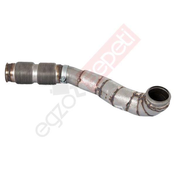 Man TGX Boru, Egzoz Ön, E6, 81152055443 Ø110 Inox, Flexli, İzolasyonlu,