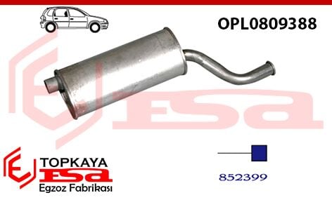 Opel Kadett Arka Susturucu 1.0 / 1.3 / 1.6 1979 > 1984