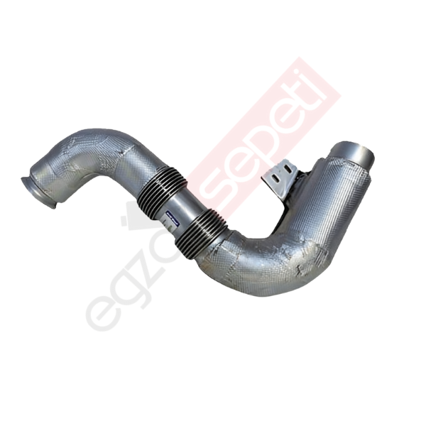 Ford Boru, Egzoz Ön, E6, GC465A212CE Ø127 Inox, Flexli, İzolasyonlu