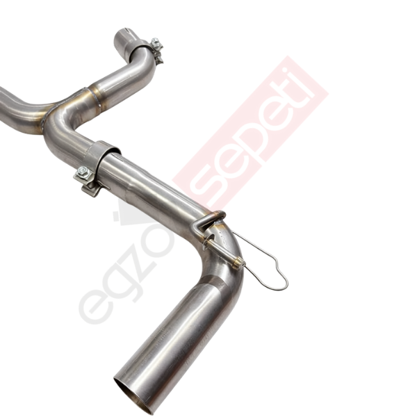 Audi A3 1.5 Mat Krom Ayarlı Arka Y Pipe