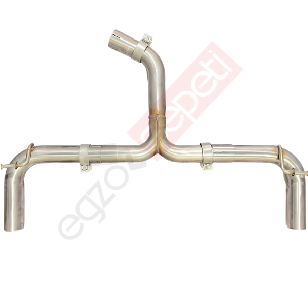 Audi A3 1.5 Mat Krom Ayarlı Arka Y Pipe