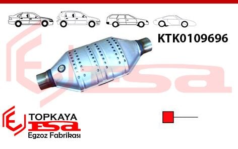 Katalitik Konverter Euro 4 Oval 2.0 / 3.0 Motorlar İçin Müşürlü