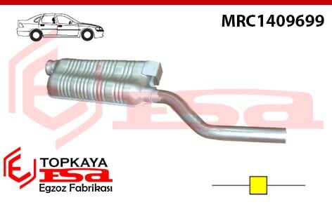 Mercedes C180 / C200 / C220 / C270 204 Kasa Orta Susturucu Borulu 2010 > …