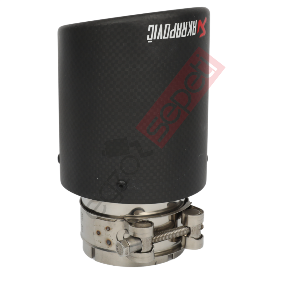 Akrapoviç Karbon Egzoz Ucu 90 MM Mat Gerçek Karbon Malzeme İthal Ürün