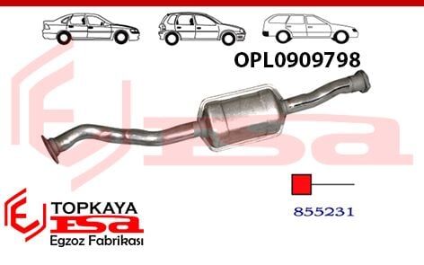 Opel Astra F Ön Susturucu 1.4 / 1.8 1991 > 1997