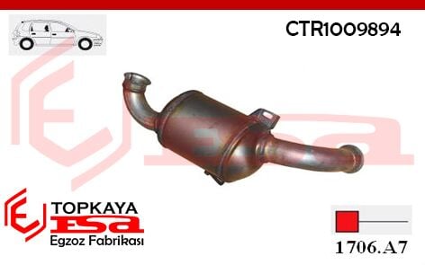 Citroen C4 1.6 Hdi 2004 > 2007 - Peugeot 307 1.6 Hdi 2003 > 2007 Euro 4 Katalitik Konvertör