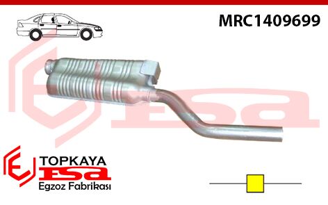 Mercedes C180 W204 Kasa Orta Susturucu Borulu 2010 > …