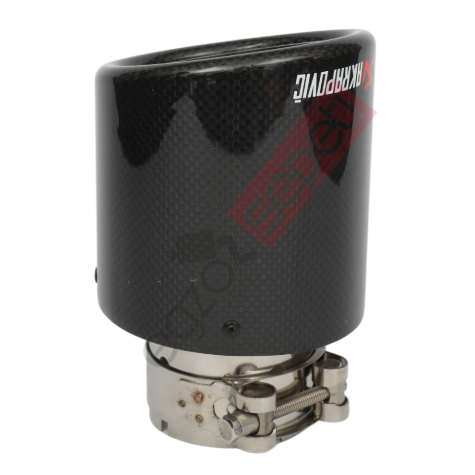 Akrapoviç Karbon Egzoz Ucu 100 MM Parlak Gerçek Karbon Mazlzeme İthal Ürün