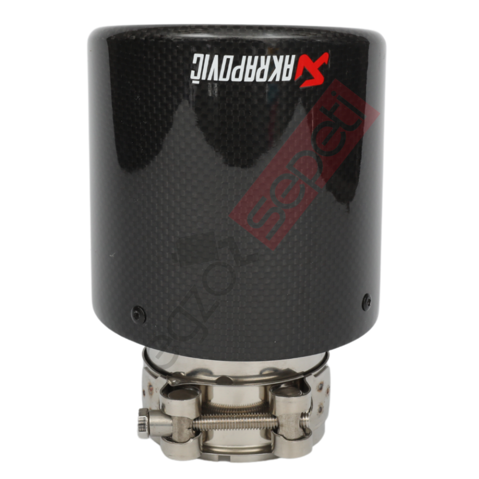 Akrapoviç Karbon Egzoz Ucu 100 MM Parlak Gerçek Karbon Mazlzeme İthal Ürün