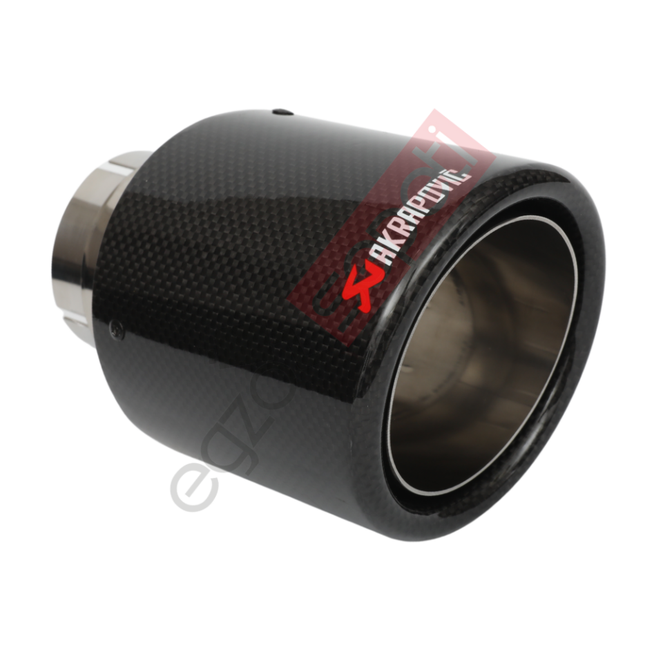 Akrapoviç Karbon Egzoz Ucu 100 MM Parlak Gerçek Karbon Mazlzeme İthal Ürün