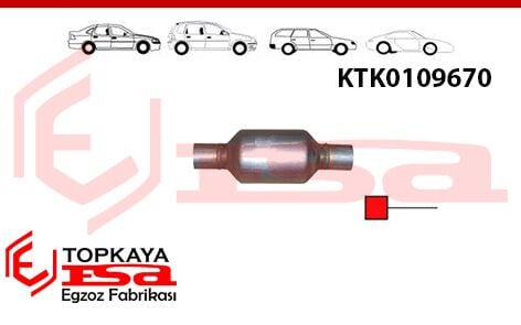 Katalitik Konverter Euro 4 Metal Yuvarlak
