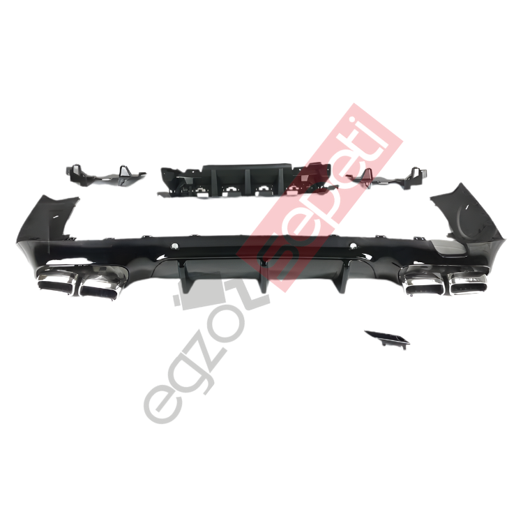 Mercedes W257 DİFÜZÖR + EGSOZ CLS63 KROM EGSOZ