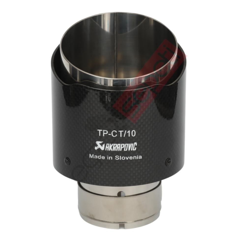 Akrapoviç Karbon Egzoz Ucu 100 MM Parlak Krom Gerçek Karbon Malzeme İthal Ürün