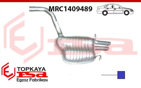 Mercedes C200 / C220 / C270 Cdi W204 Kasa Arka Susturucu Borulu 2010 > …