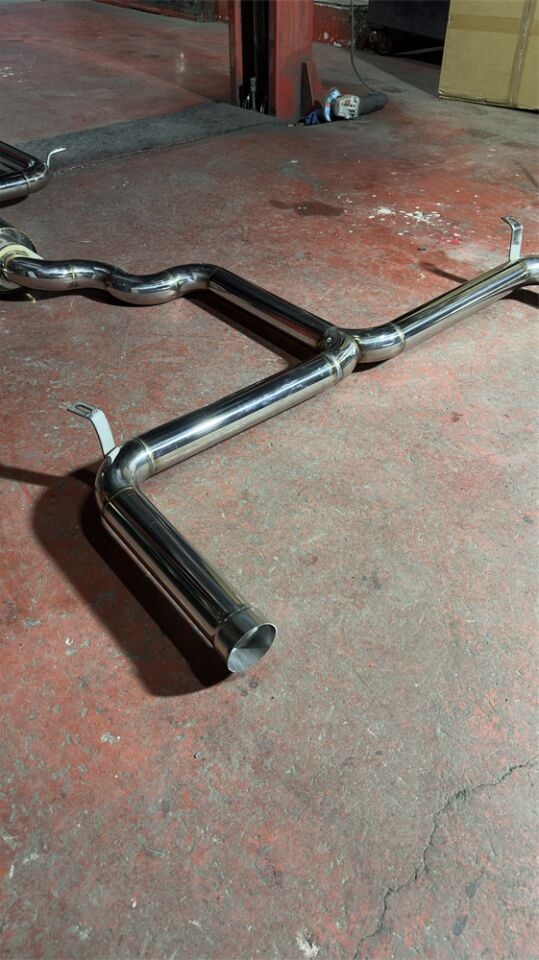 Seat Leon 1.2 / 1.4 / 1.5 Benzinli Downpipe Çift Krom Flanşlı Varex 60 mm Krom Borularla Krom Kit