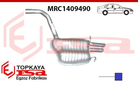 Mercedes C180 / C200 W204 Kasa Benzinli Arka Susturucu Borulu 2010 > …