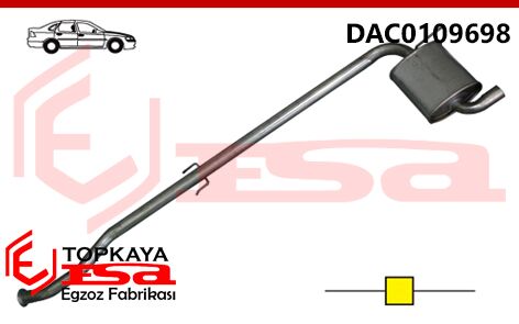 Dacia Solenza Orta Susturucu Borulu 2004 >..