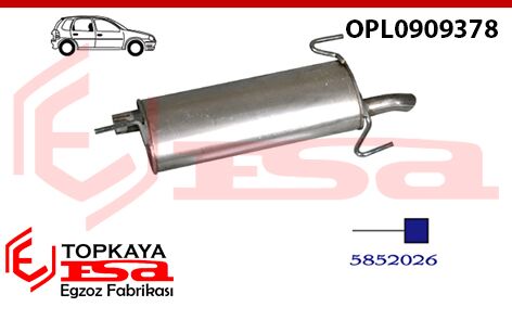 Opel Astra F Hb Arka Susturucu 1.4İ / 1.6İ 1996 > 1998