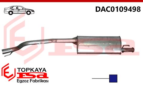 Dacia Solenza Arka Susturucu Borulu 2004 > ...