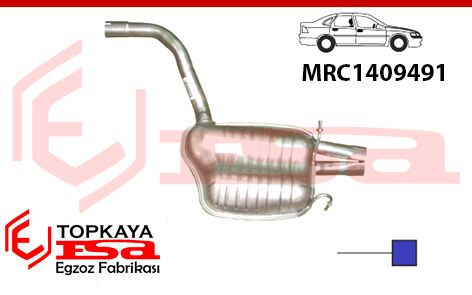 Mercedes C180 W204 Kasa Arka Susturucu Borulu Ф60 Birleşik Çatal 2010 > …