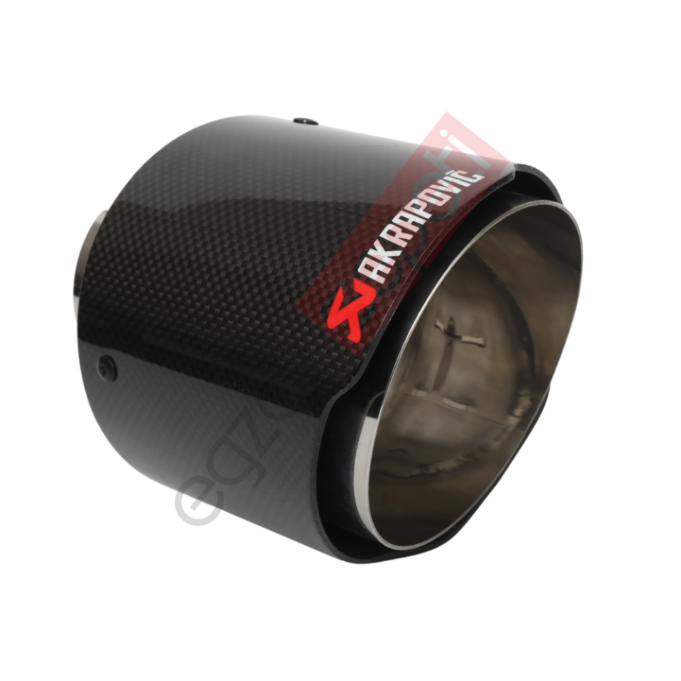 Akrapoviç Karbon Egzoz Ucu 114 MM Parlak Gerçek Karbon Malzeme İthal Ürün