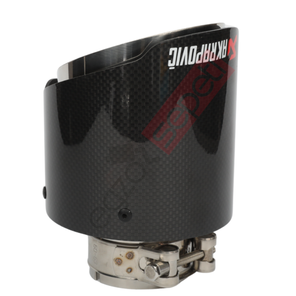 Akrapoviç Karbon Egzoz Ucu 114 MM Parlak Gerçek Karbon Malzeme İthal Ürün