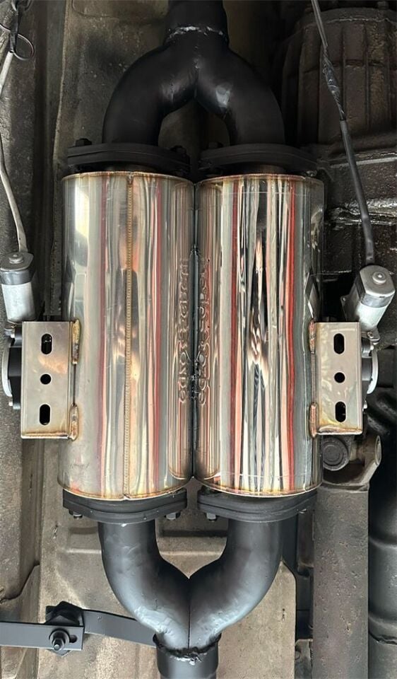 VW Amarok 2.0 / 3.0 Motorlar İçin Üniversal Arka Çiftli Flanşlı Varex Ve Arka Dkp Y Pipe + Varex Beyin Kumandası