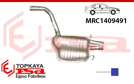 Mercedes C200 W204 Kasa Arka Susturucu Borulu Ф60 Birleşik Çatal 2010 > …