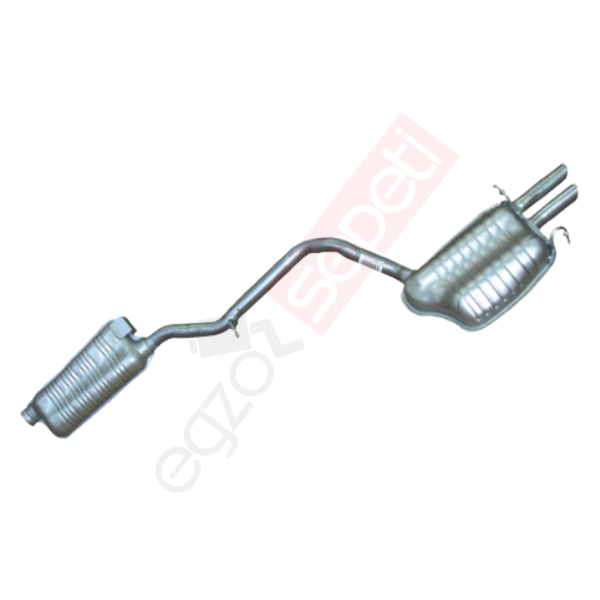 Mercedes C180 W204 Kasa Arka Susturucu Borulu Benzinli Birleşik Çatal 2010 Ve Sonrası